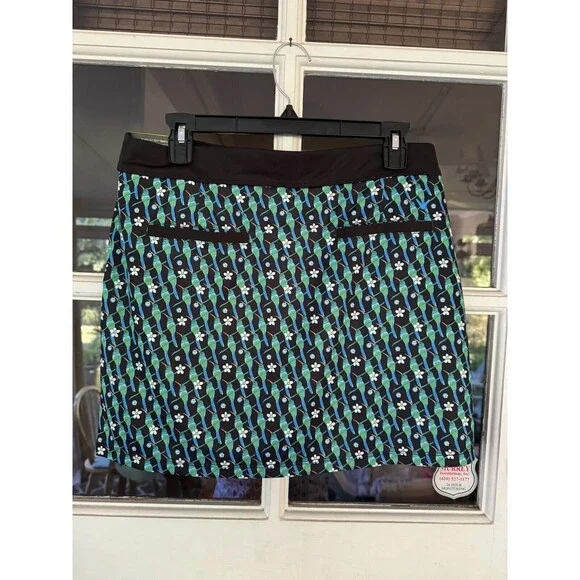 Callaway 16" Hummingbird Print Wrap Golf Skort Size: Medium NWT Women's GR - Picture 8 of 12
